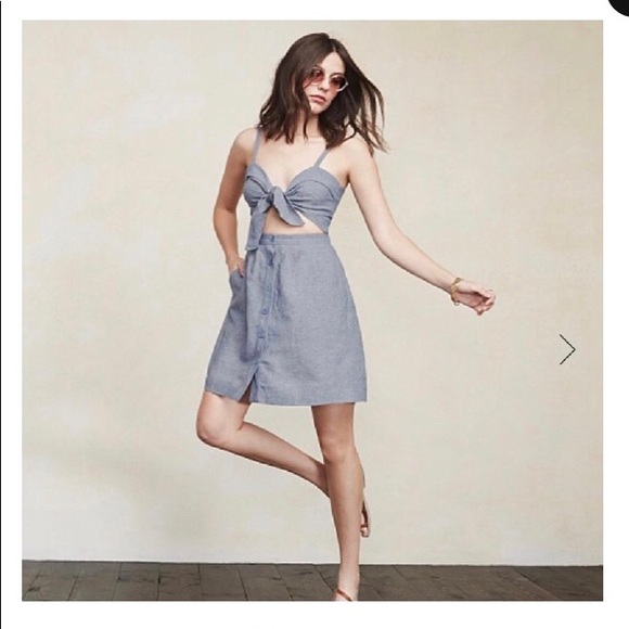 Reformation Miramar Dress Sz 0 - Picture 3 of 5